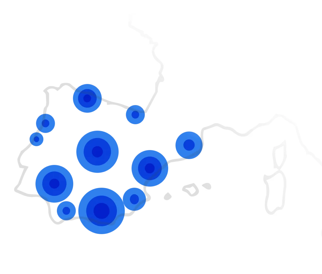 Zonas de actuación - Proatec