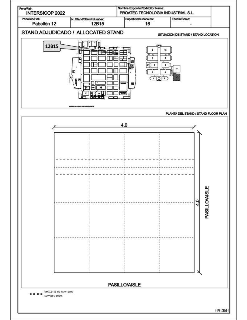 Plano Stand Inter SICOP Proatec 791x1024 1 - Proatec estará en Inter SICOP del 19-22 de febrero en IFEMA